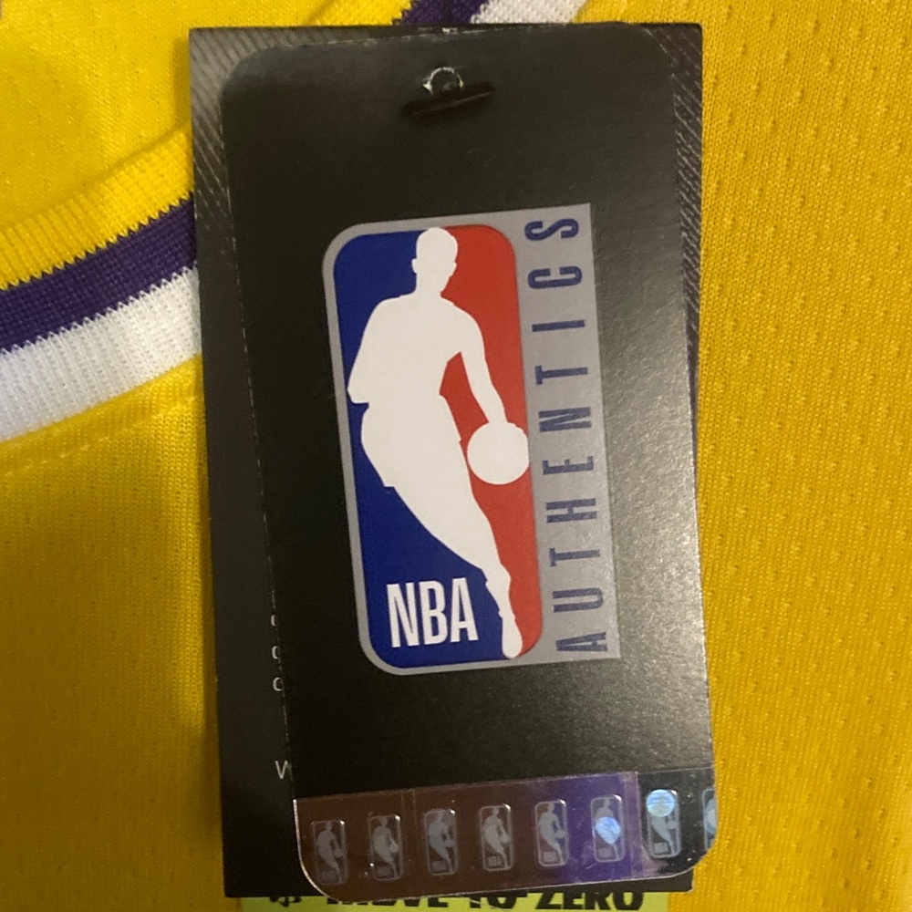 Nike Yellow and Purple NBA Jersey
